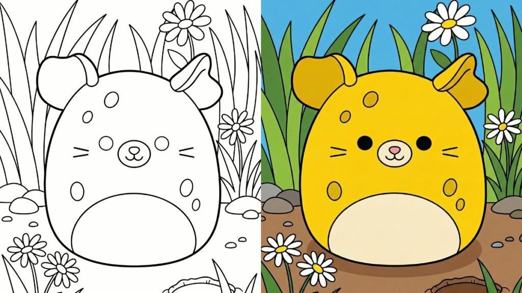 Squishmallow Coloring Pages