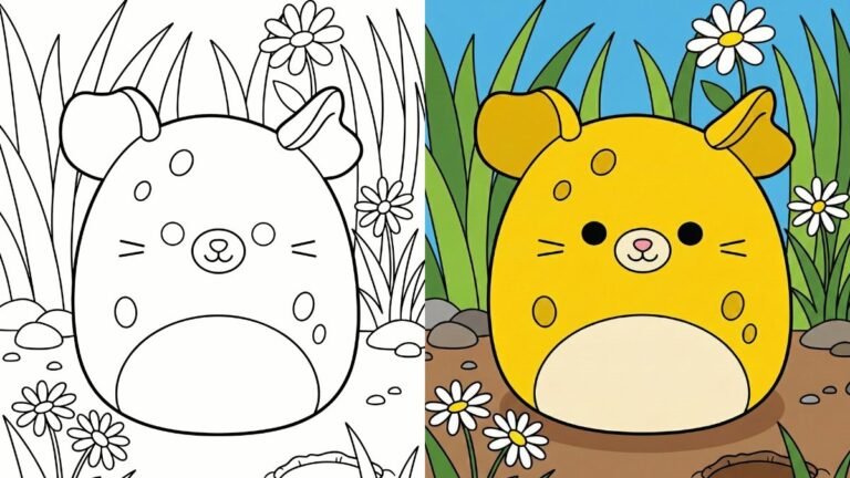 Squishmallow Coloring Pages